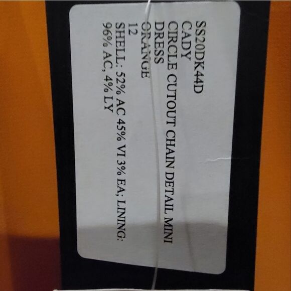 DAVID KOMA ONE-SHOULDER CADY MINI DRESS IN ORANGE sz UK 12 - Picture 4 of 12